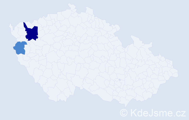 Příjmení: 'Kropfreiter', počet výskytů 4 v celé ČR