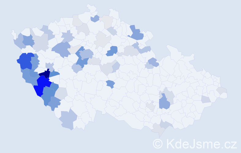Příjmení: 'Turner', počet výskytů 176 v celé ČR