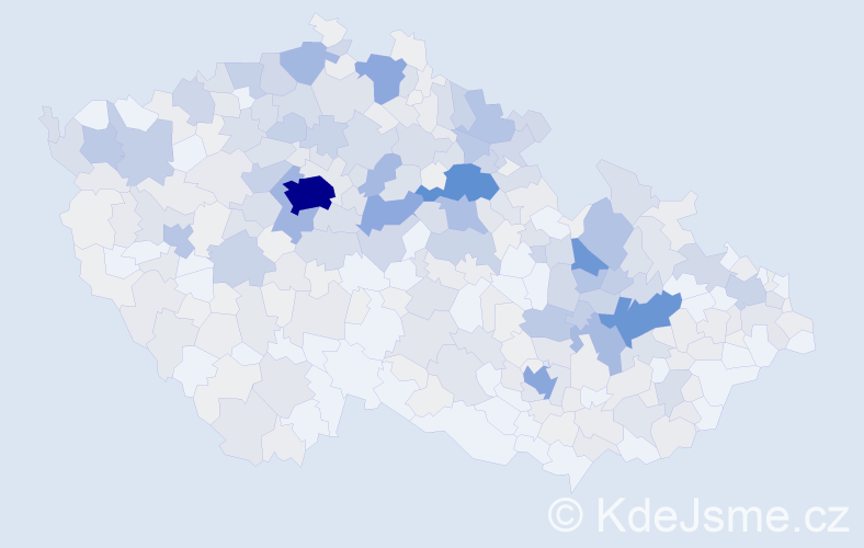 Příjmení: 'Hampl', počet výskytů 1945 v celé ČR