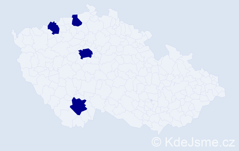 Příjmení: 'Stetsiuk', počet výskytů 4 v celé ČR