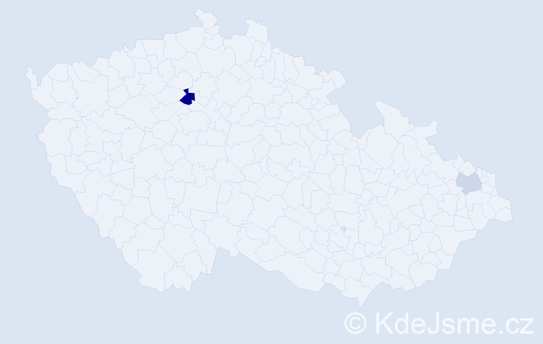 Příjmení: 'Tilajcsiková', počet výskytů 3 v celé ČR