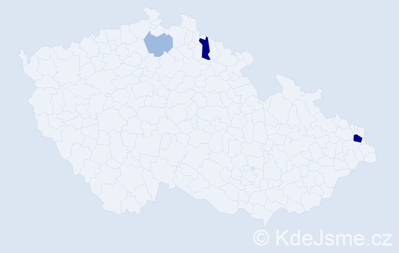 Příjmení: 'Esch', počet výskytů 9 v celé ČR