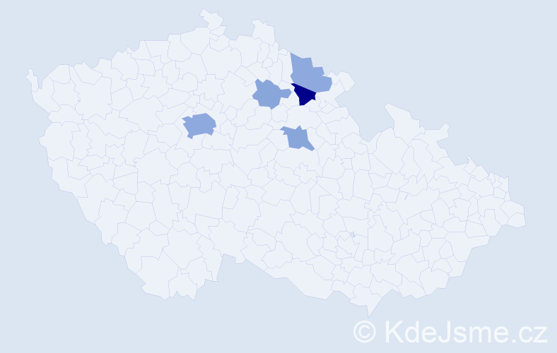 Příjmení: 'Brentnerová', počet výskytů 16 v celé ČR