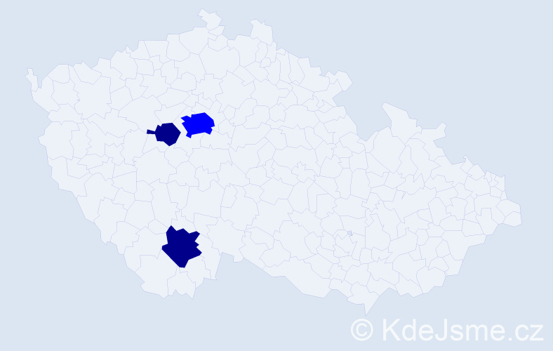 Příjmení: 'Verbitskaya', počet výskytů 5 v celé ČR