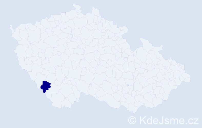 Příjmení: '"Pšeničková Hauzerová"', počet výskytů 1 v celé ČR