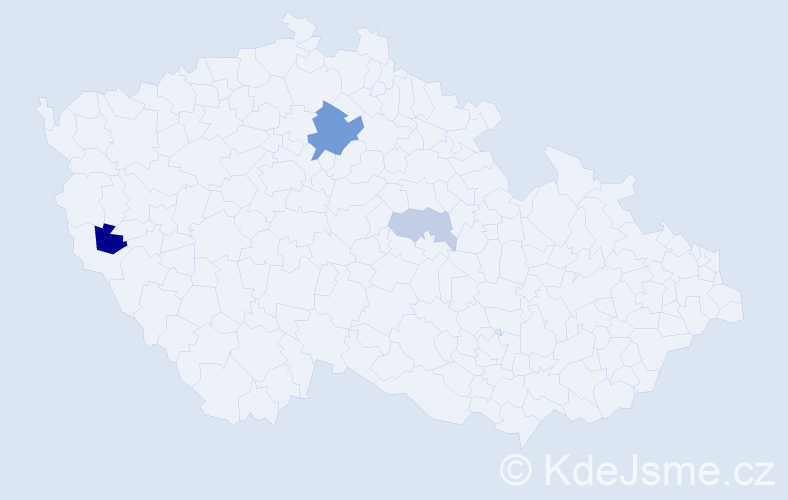 Příjmení: 'Marján', počet výskytů 7 v celé ČR