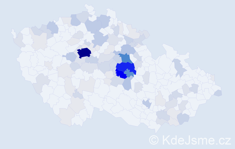 Příjmení: 'Joska', počet výskytů 341 v celé ČR
