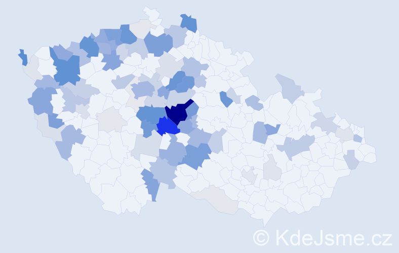 Příjmení: 'Přenosil', počet výskytů 341 v celé ČR