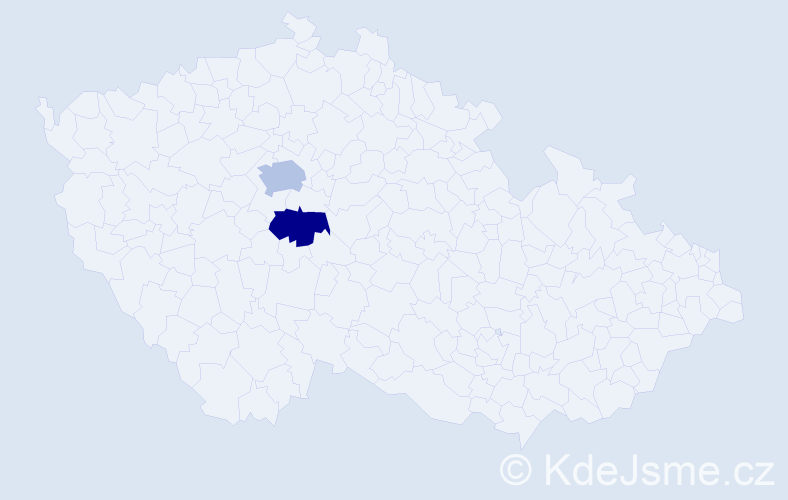Příjmení: 'Arpa', počet výskytů 5 v celé ČR