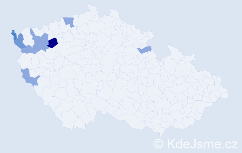 Příjmení: 'Klieberová', počet výskytů 16 v celé ČR