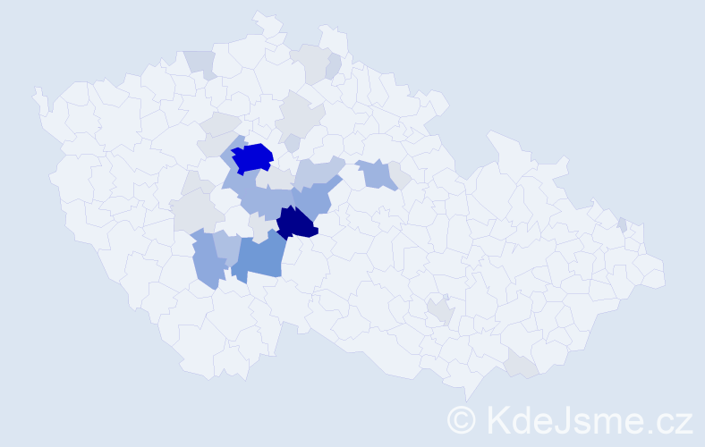 Příjmení: 'Kakosová', počet výskytů 119 v celé ČR
