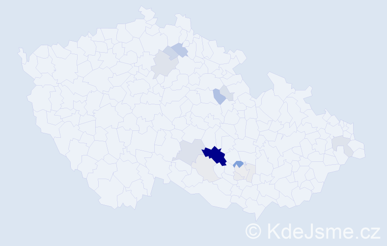 Příjmení: 'Loupová', počet výskytů 57 v celé ČR