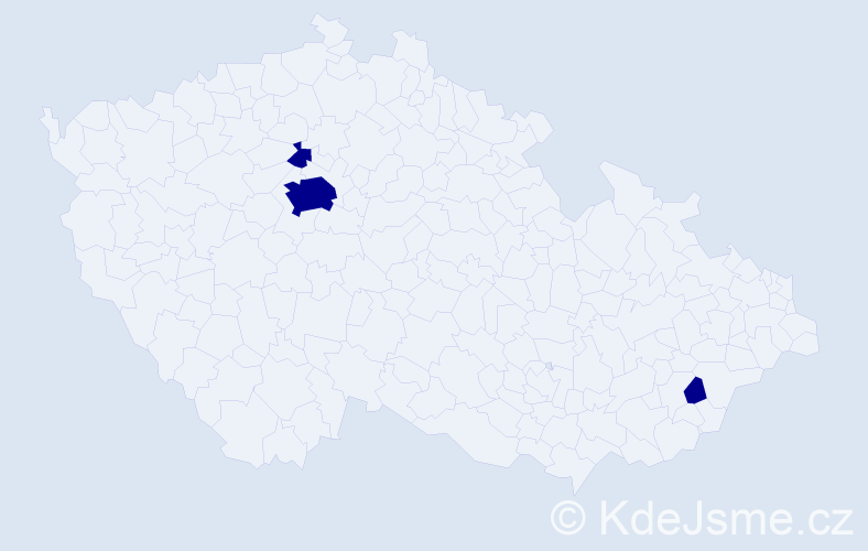 Příjmení: 'Fylyk', počet výskytů 3 v celé ČR