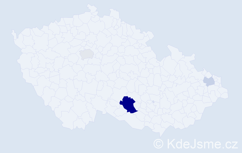 Příjmení: 'Mijovičová', počet výskytů 6 v celé ČR