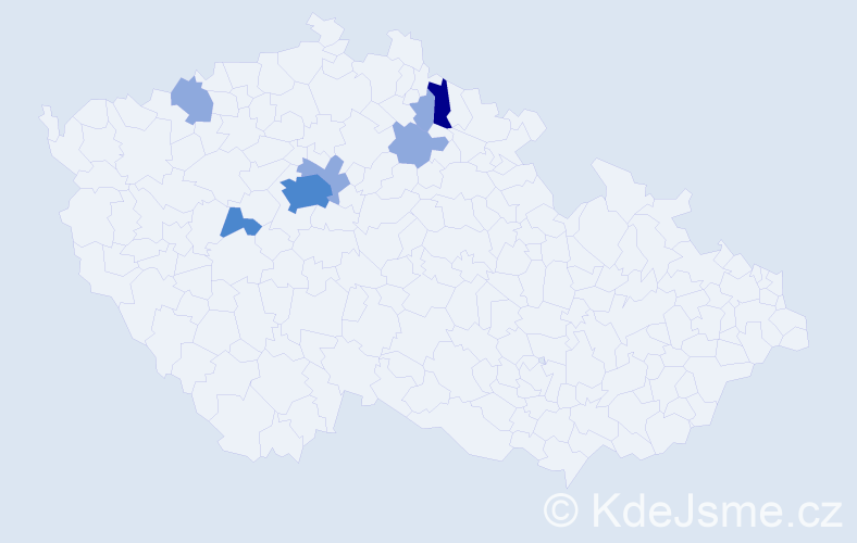 Příjmení: 'Márynková', počet výskytů 13 v celé ČR