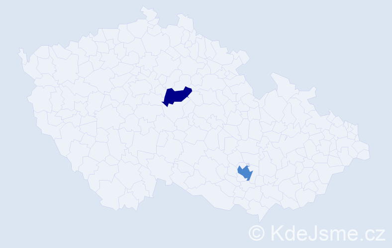 Příjmení: 'Szlendak', počet výskytů 4 v celé ČR