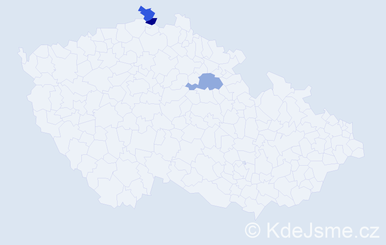 Příjmení: 'Barecz', počet výskytů 3 v celé ČR
