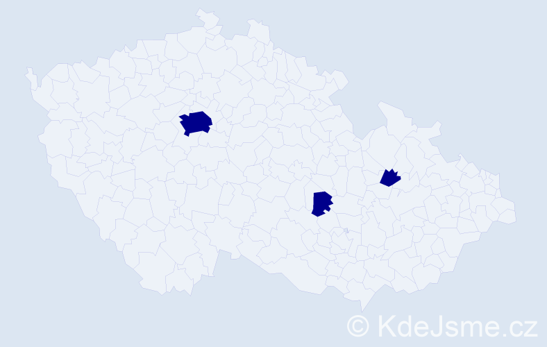 Příjmení: 'Karagül', počet výskytů 3 v celé ČR