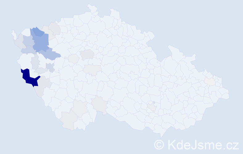 Příjmení: 'Märzová', počet výskytů 151 v celé ČR