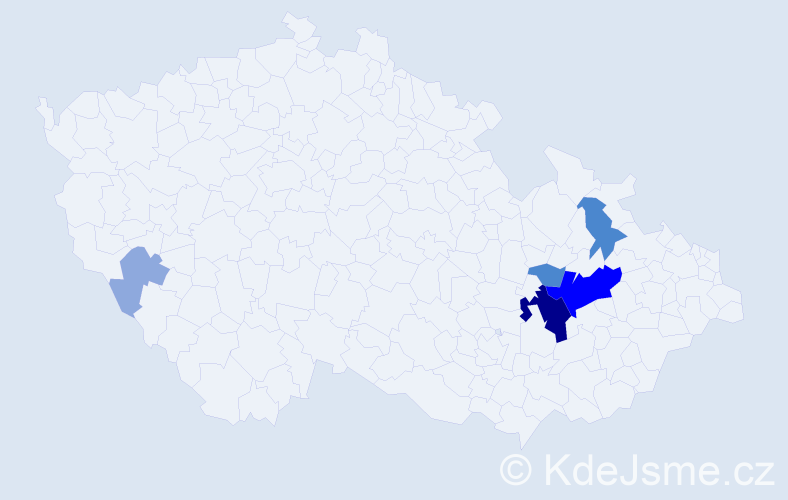 Příjmení: 'Riedinger', počet výskytů 17 v celé ČR