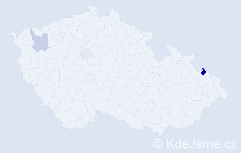 Příjmení: 'Andrade', počet výskytů 6 v celé ČR