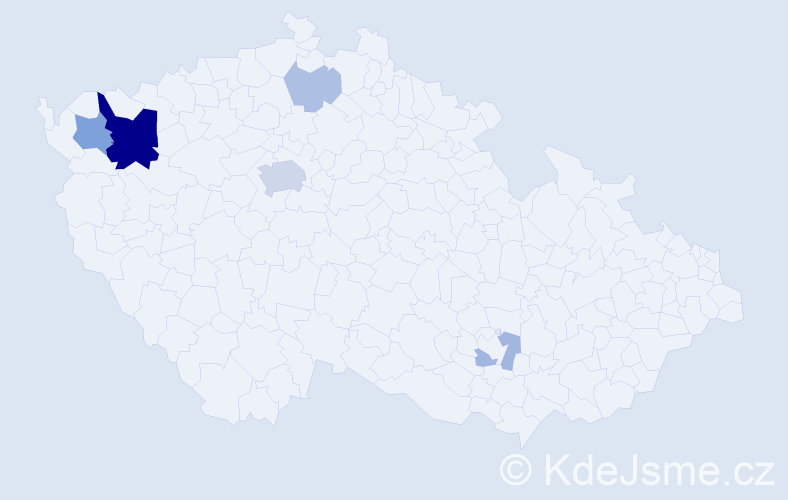 Příjmení: 'Mühlheim', počet výskytů 17 v celé ČR