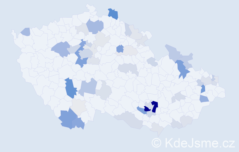Příjmení: 'Dobrovodská', počet výskytů 164 v celé ČR