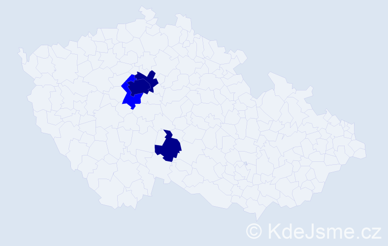 Příjmení: 'Malyarchyn', počet výskytů 7 v celé ČR