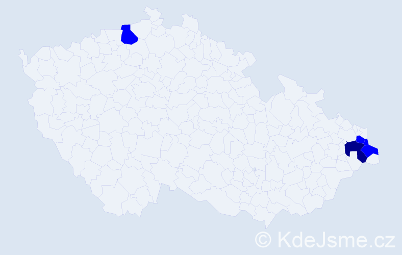 Příjmení: 'Baszczyňski', počet výskytů 6 v celé ČR