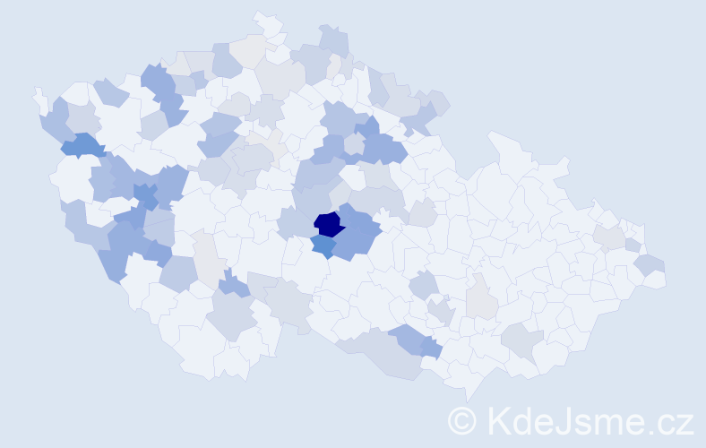 Příjmení: 'Chlad', počet výskytů 350 v celé ČR