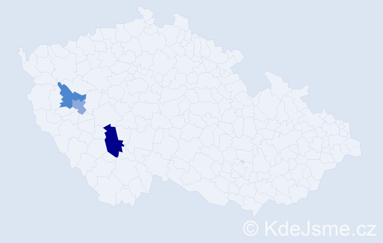 Příjmení: 'Kulykowec', počet výskytů 4 v celé ČR