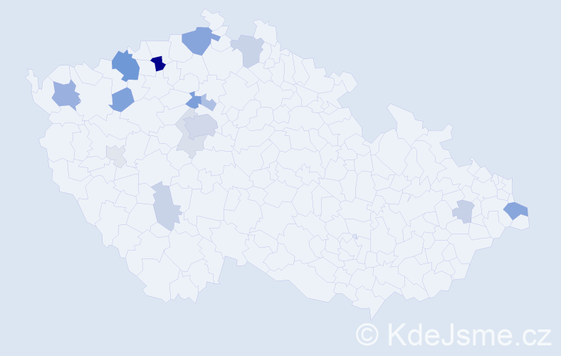 Příjmení: 'Deme', počet výskytů 42 v celé ČR