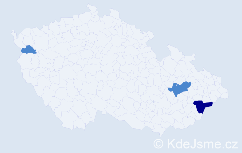 Příjmení: 'Stubenvoll', počet výskytů 5 v celé ČR