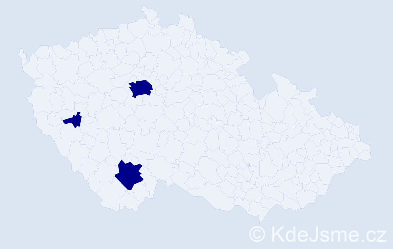 Příjmení: 'Lisovska', počet výskytů 3 v celé ČR