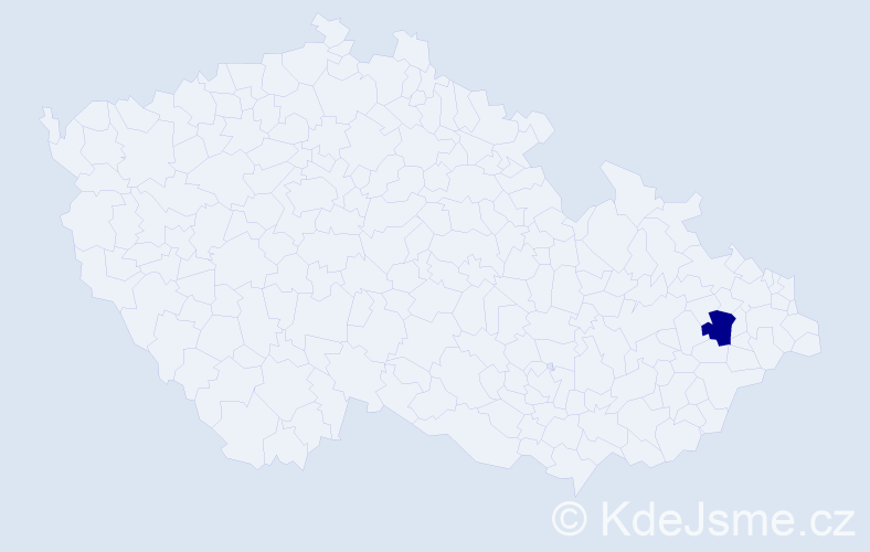 Příjmení: 'Landszmannová', počet výskytů 1 v celé ČR