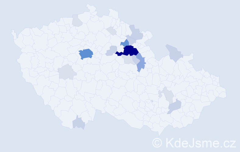Příjmení: 'Vejs', počet výskytů 71 v celé ČR