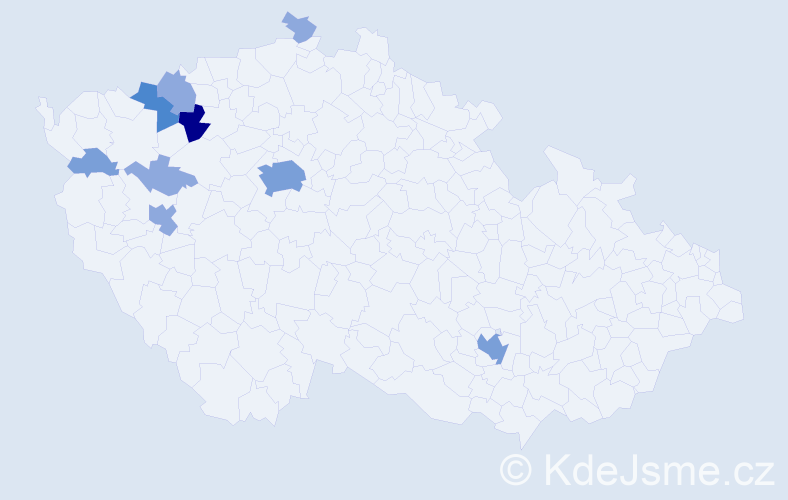 Příjmení: 'Enders', počet výskytů 20 v celé ČR