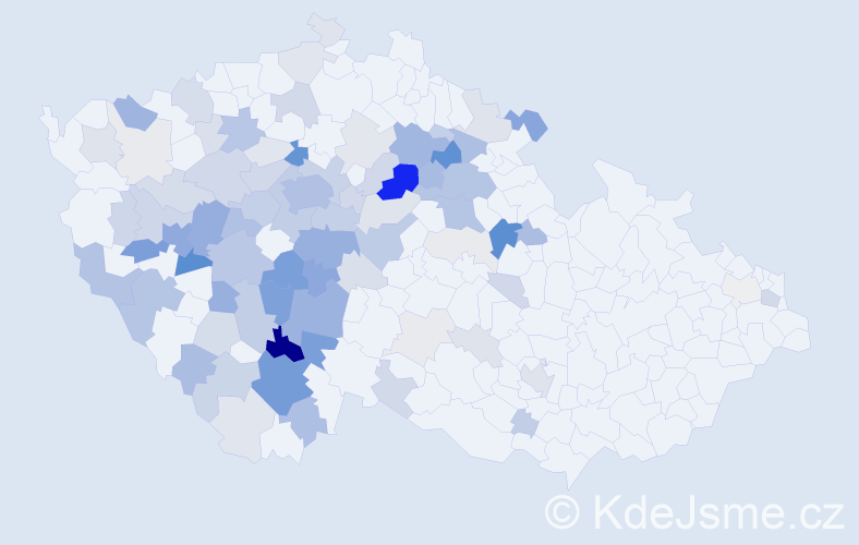 Příjmení: 'Čipera', počet výskytů 377 v celé ČR
