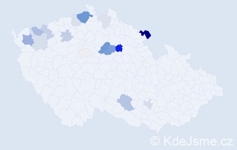Příjmení: 'Csupori', počet výskytů 33 v celé ČR