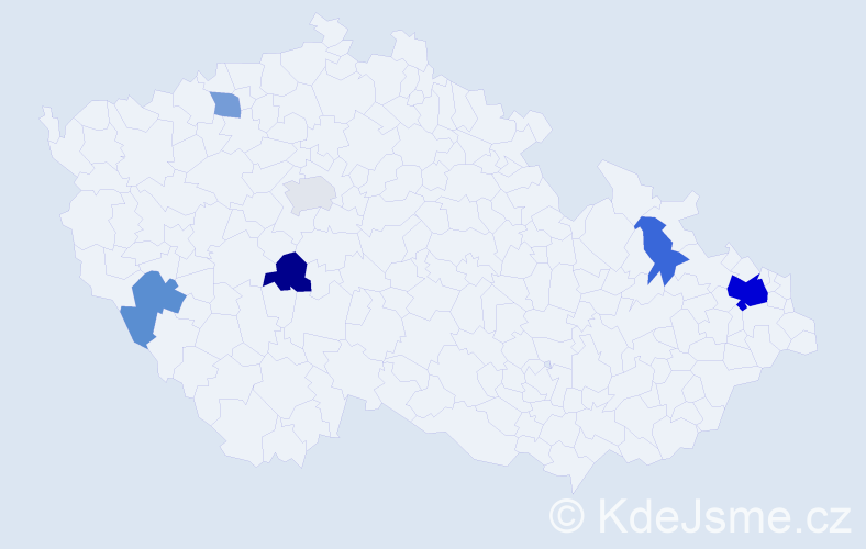 Příjmení: 'Mikulajčíková', počet výskytů 13 v celé ČR