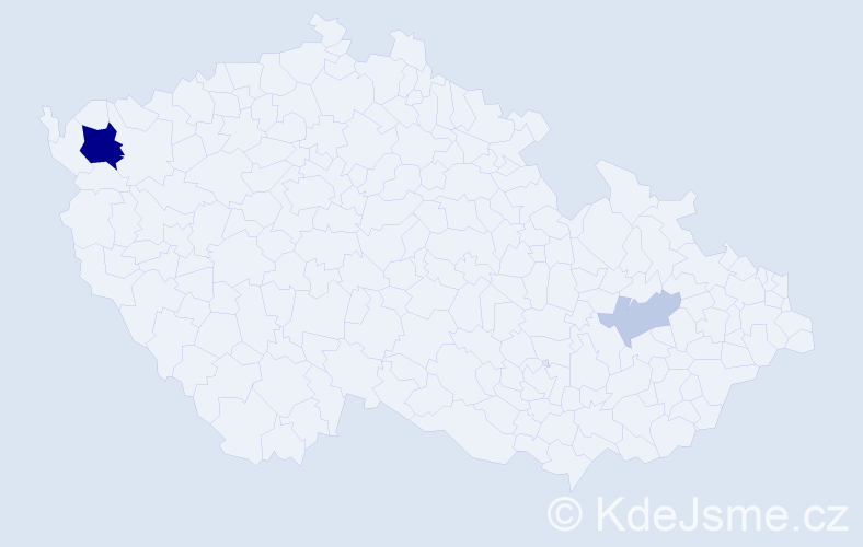 Příjmení: 'Peutlschmid', počet výskytů 7 v celé ČR