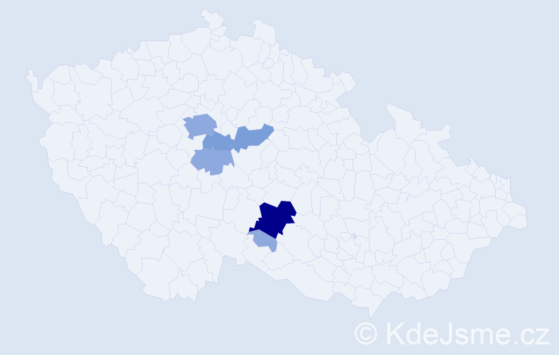 Příjmení: 'Wisinger', počet výskytů 14 v celé ČR