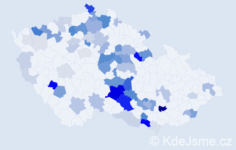 Příjmení: 'Oberreiter', počet výskytů 251 v celé ČR