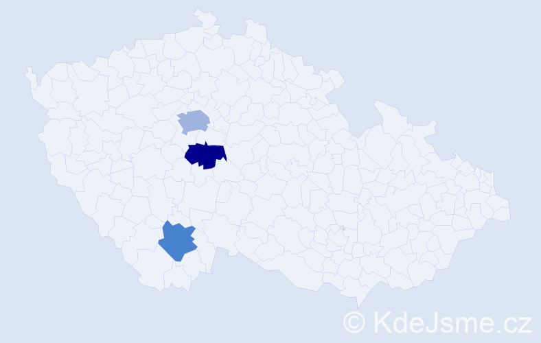 Příjmení: 'Litecká', počet výskytů 4 v celé ČR