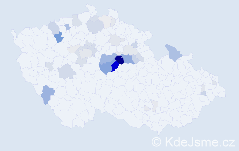 Příjmení: 'Loužilová', počet výskytů 127 v celé ČR