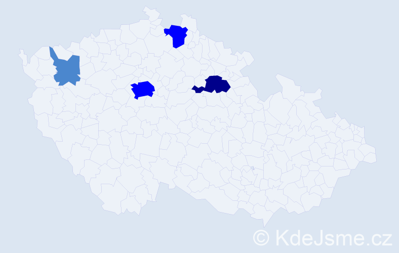 Příjmení: 'Sukhova', počet výskytů 8 v celé ČR
