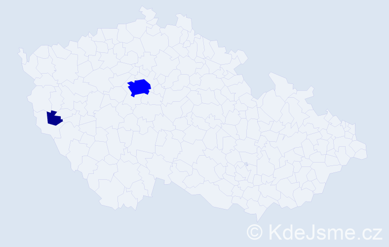 Příjmení: 'Raduljev', počet výskytů 3 v celé ČR