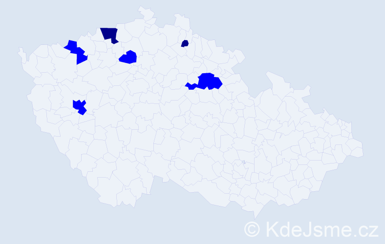 Příjmení: 'Shtefutsa', počet výskytů 8 v celé ČR
