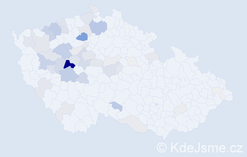 Příjmení: 'Brotánková', počet výskytů 187 v celé ČR