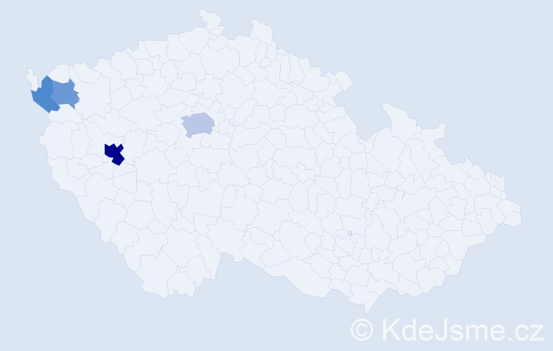 Příjmení: 'Burkovská', počet výskytů 10 v celé ČR